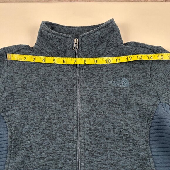 The North Face Indi Full Zip Mock Neck Jacket Blue Medium - Picture 6 of 9